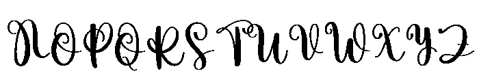 Holiday Birthday Font UPPERCASE