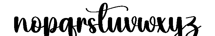 Holiday Birthday Font LOWERCASE