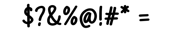 Holiday Ending Font OTHER CHARS