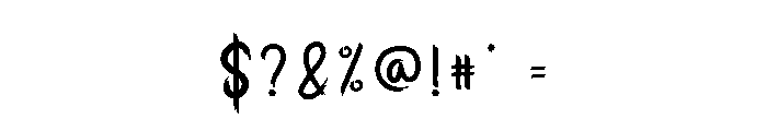 Holiday Holand Font OTHER CHARS