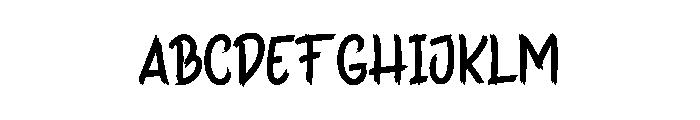 Holiday Holand Font UPPERCASE