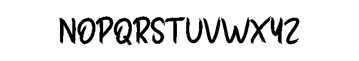 Holiday Holand Font UPPERCASE