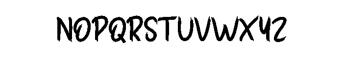 Holiday Holand Font LOWERCASE