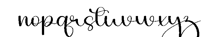 Holiday Honey Font LOWERCASE