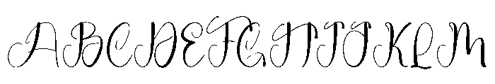 Holiday Magic Font UPPERCASE