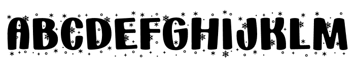 HolidaySnowflakes-Regular Font UPPERCASE