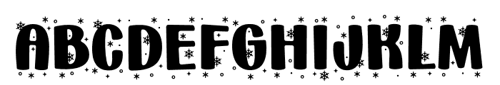 HolidaySnowflakes-Regular Font LOWERCASE