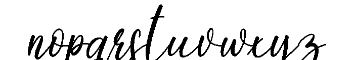 Holidays Font LOWERCASE