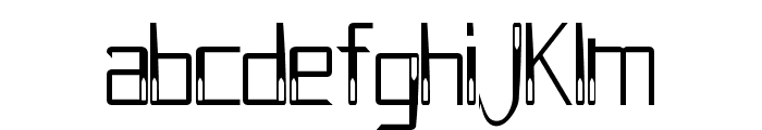 Holitter Hollow Font LOWERCASE