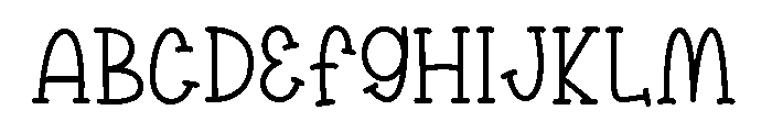 Holla Snow Font UPPERCASE