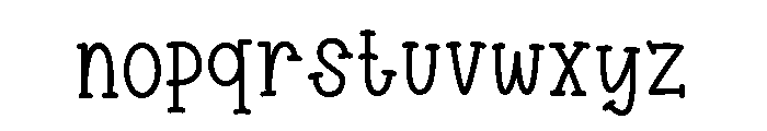 Holla Snow Font LOWERCASE