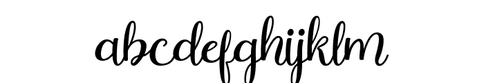 Holliday Font LOWERCASE