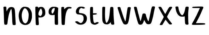 Hollies Big Ink Regular Font LOWERCASE