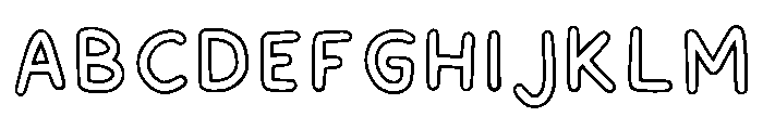 Hollies Colour Me Regular Font UPPERCASE