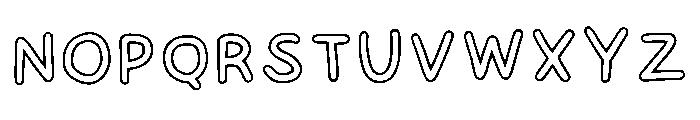 Hollies Colour Me Regular Font UPPERCASE