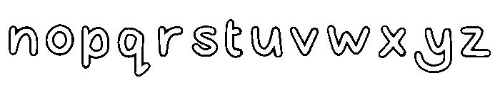 Hollies Colour Me Regular Font LOWERCASE