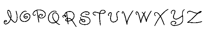 Hollies Daydream Regular Font UPPERCASE