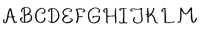 Hollies Fairytale Regular Font UPPERCASE