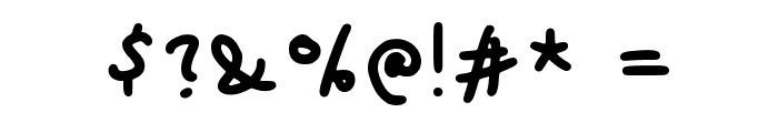 Hollies Fat Scribble Regular Font OTHER CHARS