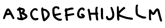 Hollies Fat Scribble Regular Font UPPERCASE