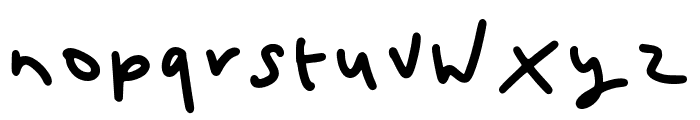 Hollies Fat Scribble Regular Font LOWERCASE