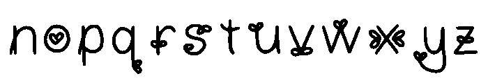 Hollies Flower Pot Regular Font LOWERCASE