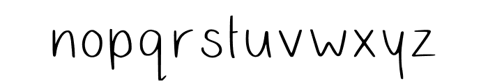 Hollies Handwriting Regular Font LOWERCASE