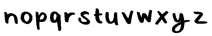 Hollies Lunch Break Regular Font LOWERCASE