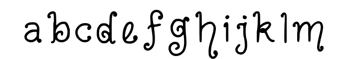 Hollies Magic Regular Font LOWERCASE