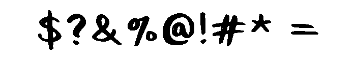 Hollies Marker Regular Font OTHER CHARS