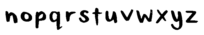 Hollies Marker Regular Font LOWERCASE