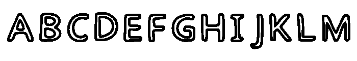 Hollies Outer Shell Regular Font UPPERCASE