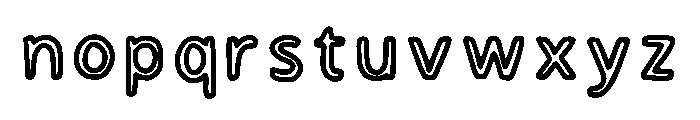 Hollies Outer Shell Regular Font LOWERCASE