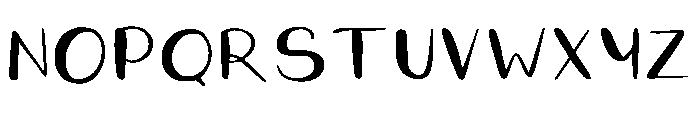 Hollies Unbalanced Regular Font UPPERCASE