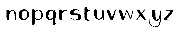 Hollies Unbalanced Regular Font LOWERCASE