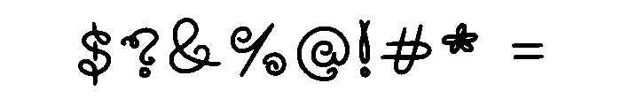 Hollies Whimsy Regular Font OTHER CHARS
