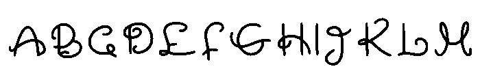 Hollies Whimsy Regular Font UPPERCASE