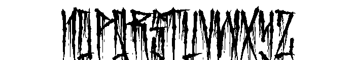 Hollow Death Font UPPERCASE