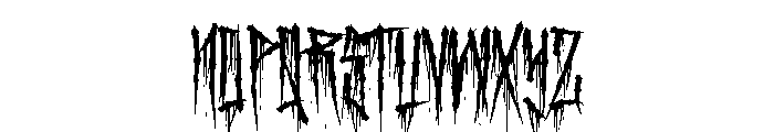 Hollow Death Font LOWERCASE