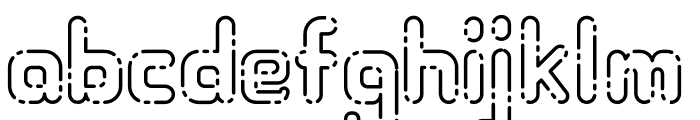 Hollow Space Font LOWERCASE