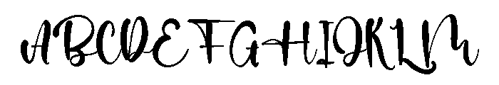 Hollow Spring Font UPPERCASE