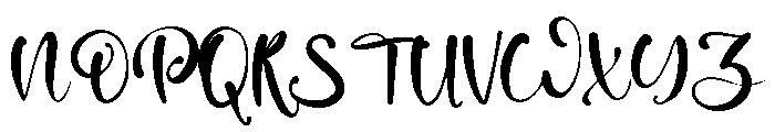 Hollow Spring Font UPPERCASE