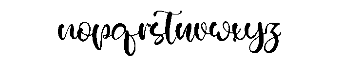 Hollow Spring Font LOWERCASE