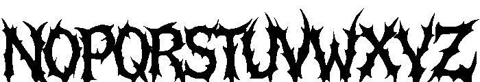 Hollowe Genesis Regular Font UPPERCASE