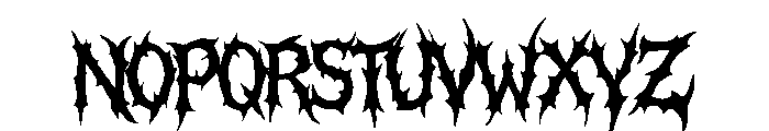 Hollowe Genesis Regular Font LOWERCASE