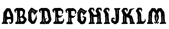 Hollowick Font UPPERCASE