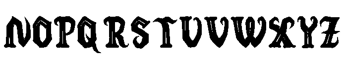Hollowick Font UPPERCASE