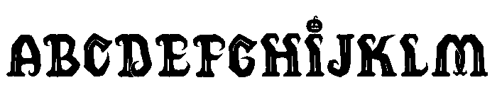 Hollowick Font LOWERCASE