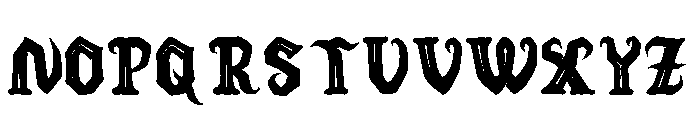 Hollowick Font LOWERCASE
