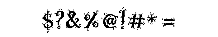 Hollowthorn Font OTHER CHARS
